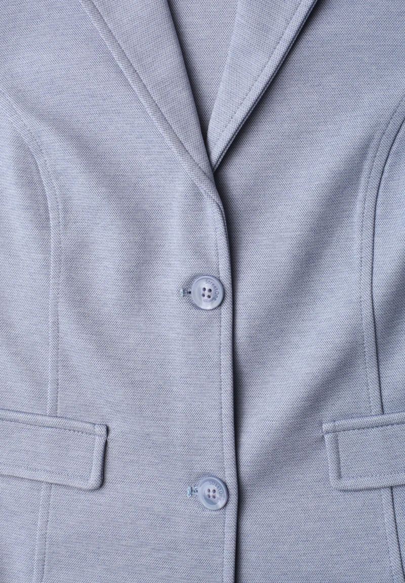 Street One - Basic Piquè Blazer - Farbe: whispery blue