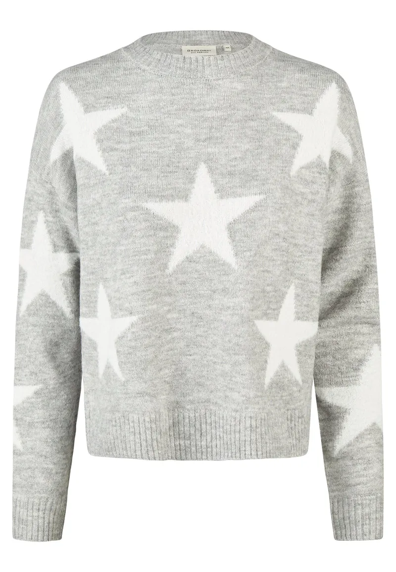 SWEATER, LIGHT GREY MELANGE