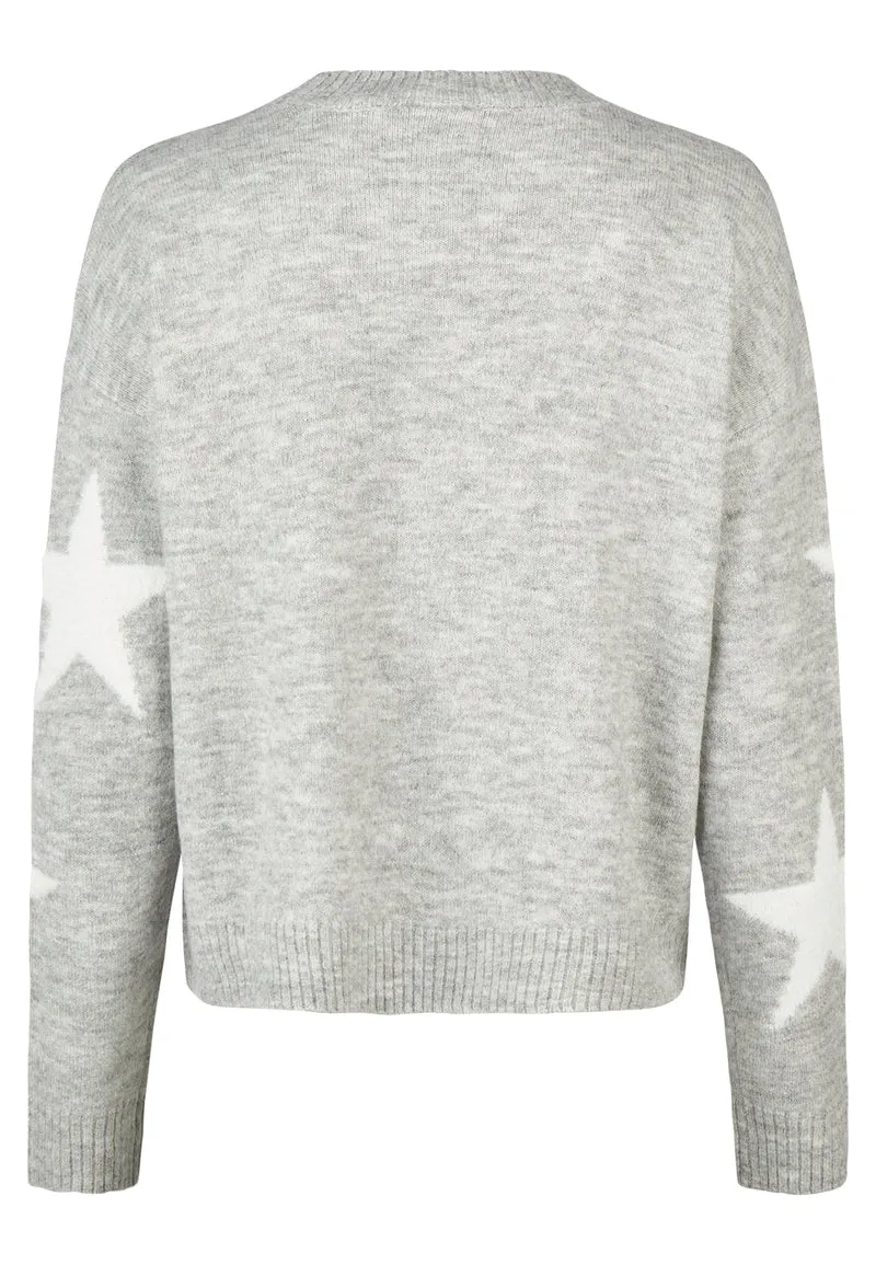 SWEATER, LIGHT GREY MELANGE