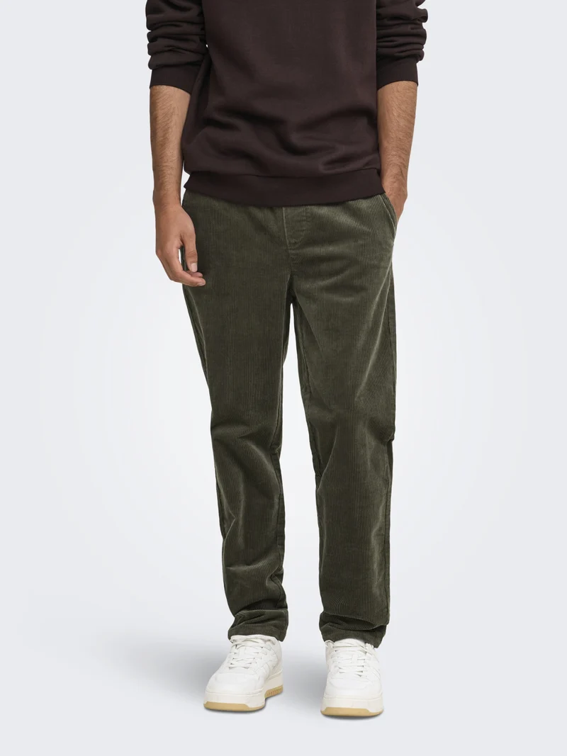 ONSLINUS TAP CORDUROY 0185 PANT NOO, Beluga