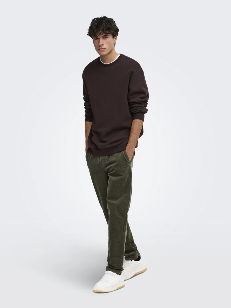 ONSLINUS TAP CORDUROY 0185 PANT NOO, Beluga