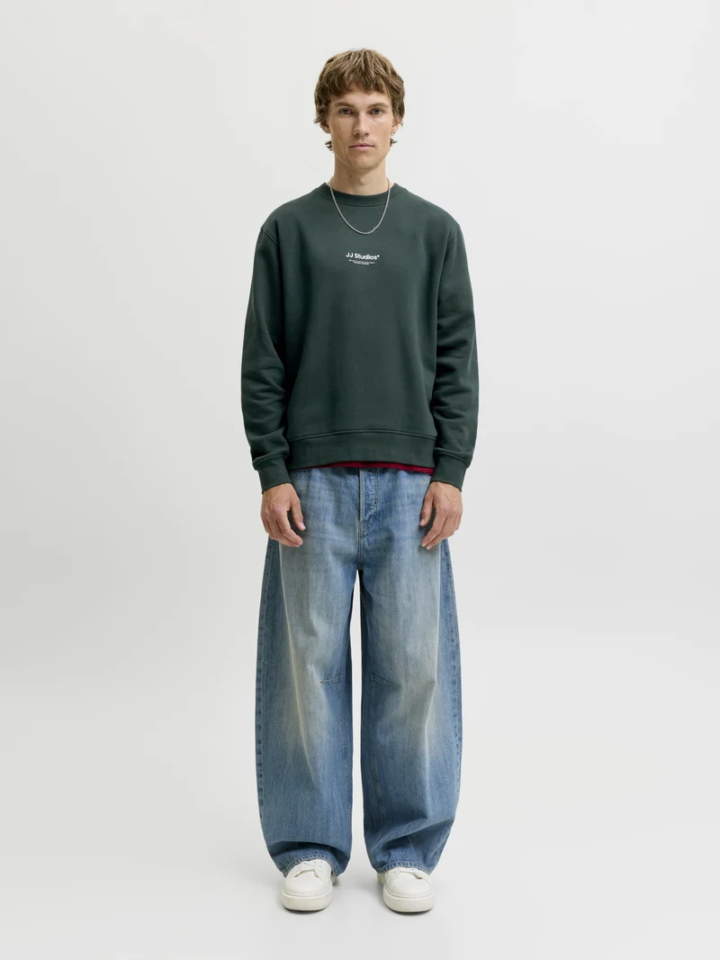 JJESOHO SWEAT CREW NECK NOOS, Scarab