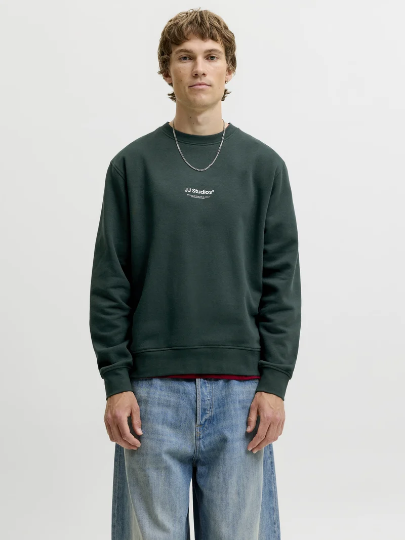 JJESOHO SWEAT CREW NECK NOOS, Scarab