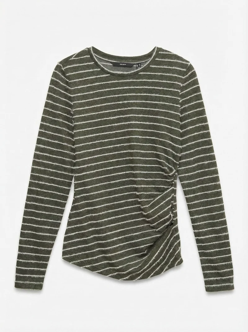 VMCLAZIA LS O-NECK TOP JRS, Forest Night/birch