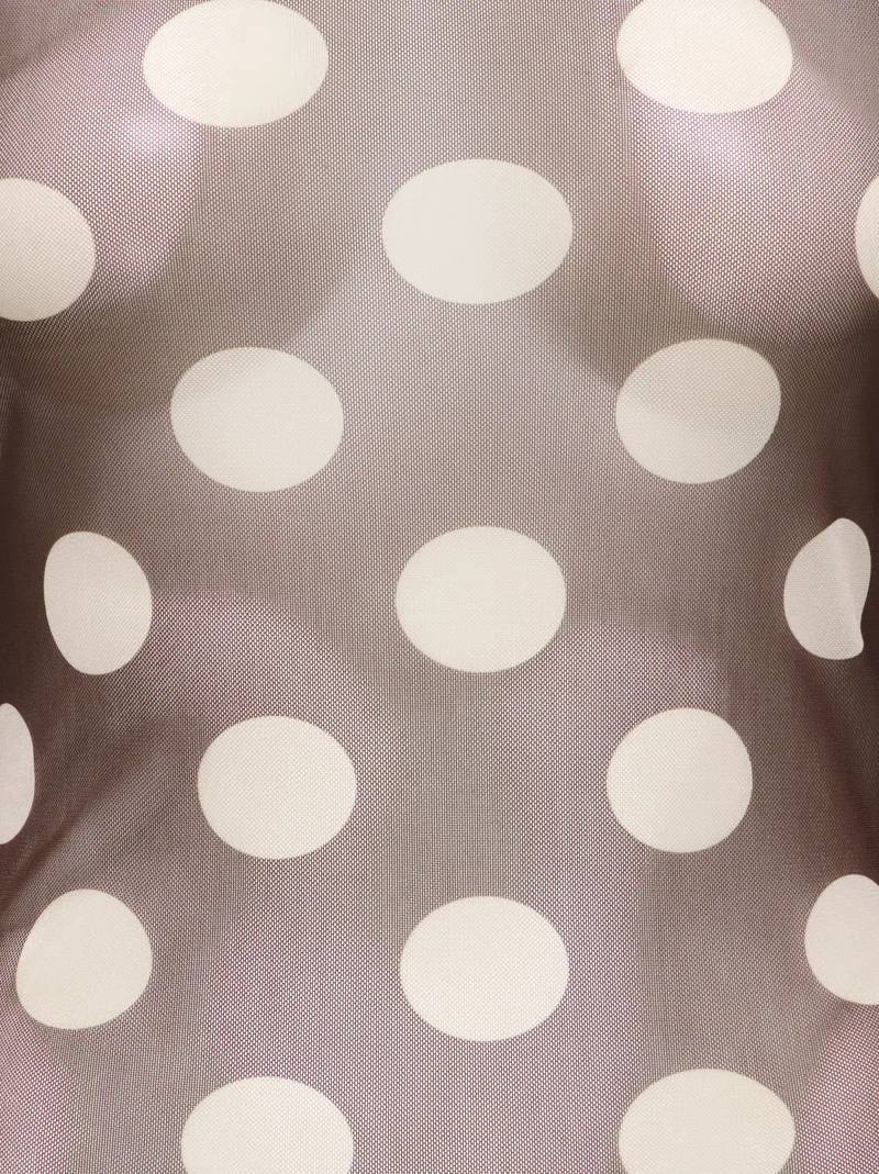 ONLNOX BOATNECK BELL L/S TOP JRS, Coffee Bean/Pumice stone dots (vic)