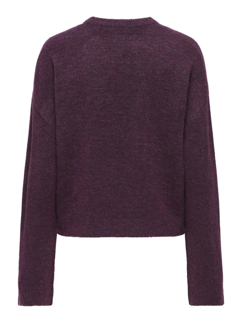 ONLSIMONI L/S O-NECK PULLOVER KNT N, Mauve Wine/MELANGE
