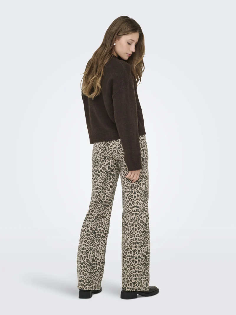 ONLSIMONI L/S O-NECK PULLOVER KNT N, Coffee Bean/MELANGE