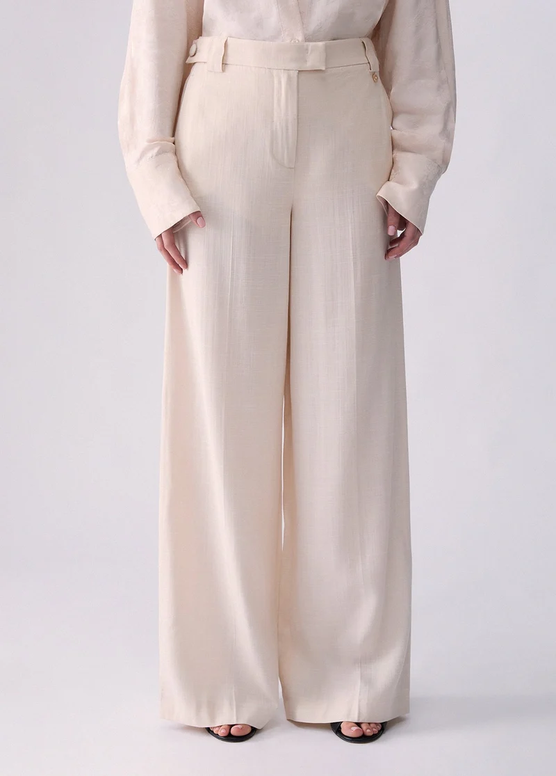 Flamed Viscose Trousers