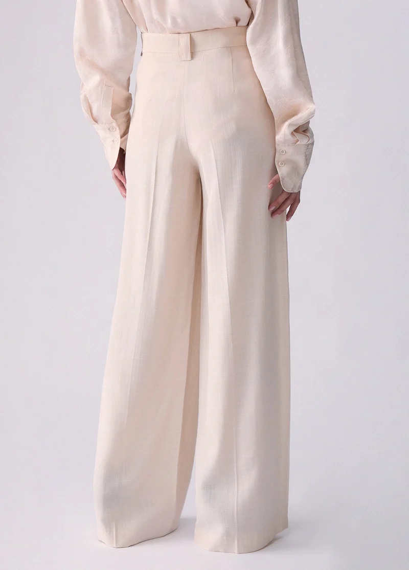 Flamed Viscose Trousers