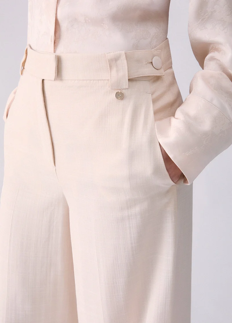Flamed Viscose Trousers