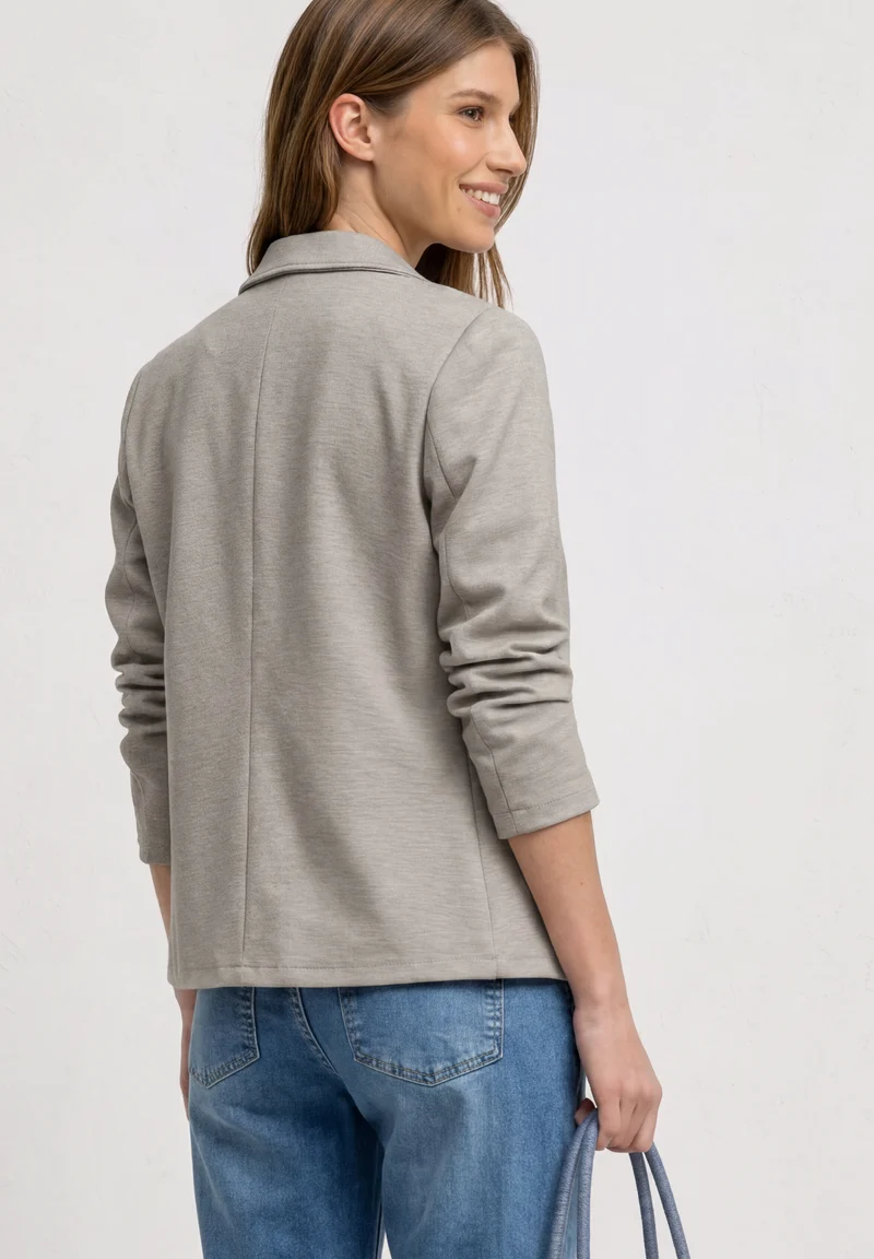 Street One - Basic Piqué Blazer - Farbe: clay sand