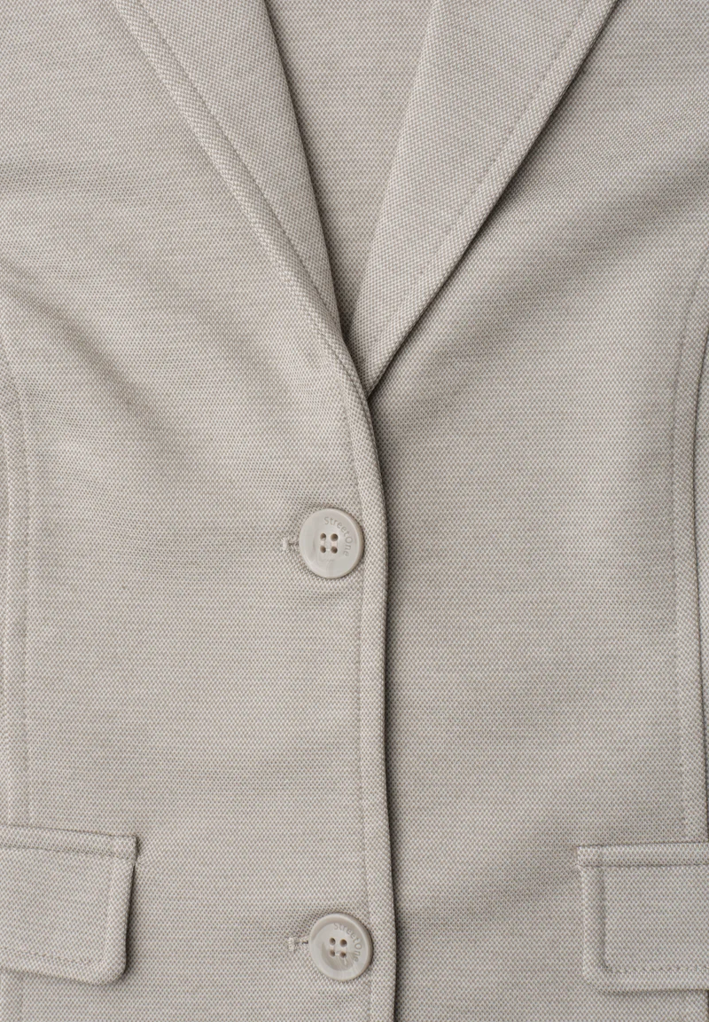 Street One - Basic Piqué Blazer - Farbe: clay sand