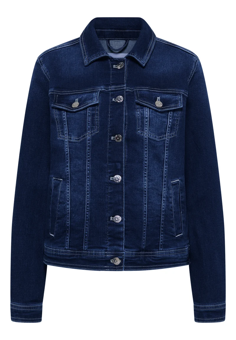 Style NOS Denim Jacket, mid blue wash
