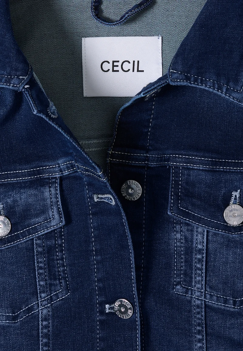Style NOS Denim Jacket, mid blue wash