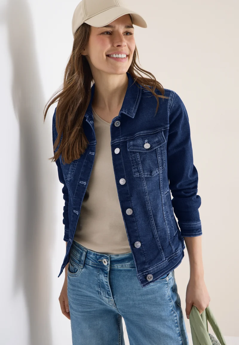 Style NOS Denim Jacket, mid blue wash