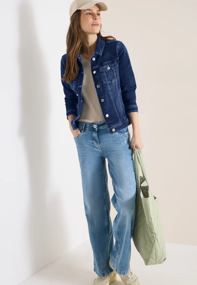 Style NOS Denim Jacket, mid blue wash