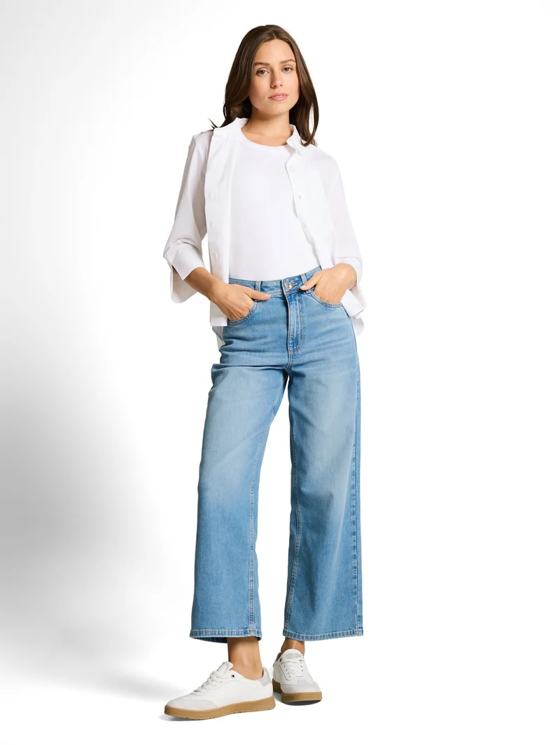 TTNELMA CULOTTE, Clean Light Stone Blue Denim