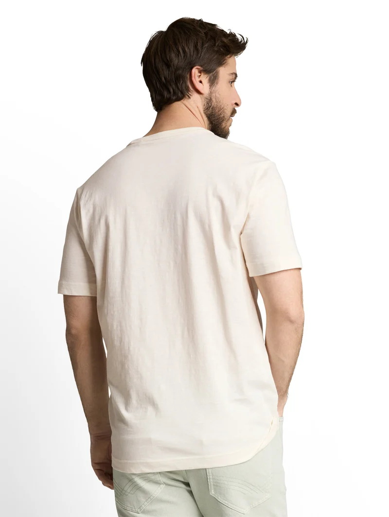 t-shirt with print, Gardenia White