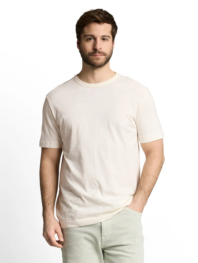 t-shirt with print, Gardenia White