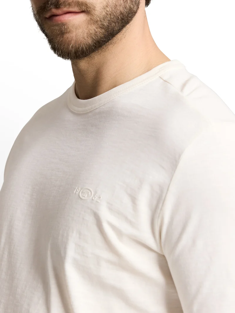 t-shirt with print, Gardenia White