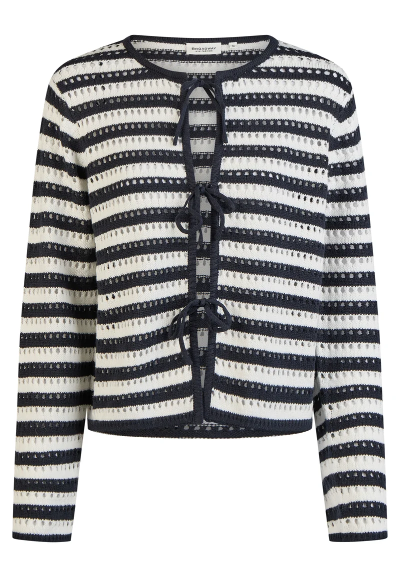 CARDIGAN, NAVY BLUE STRIPE