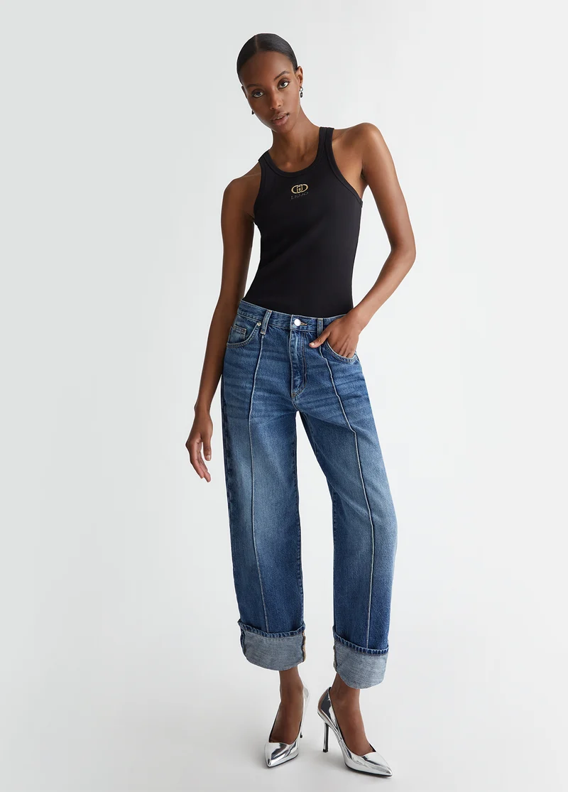 Straight Cropped Jeans