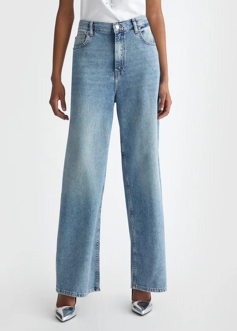 Flared Cotton Jeans