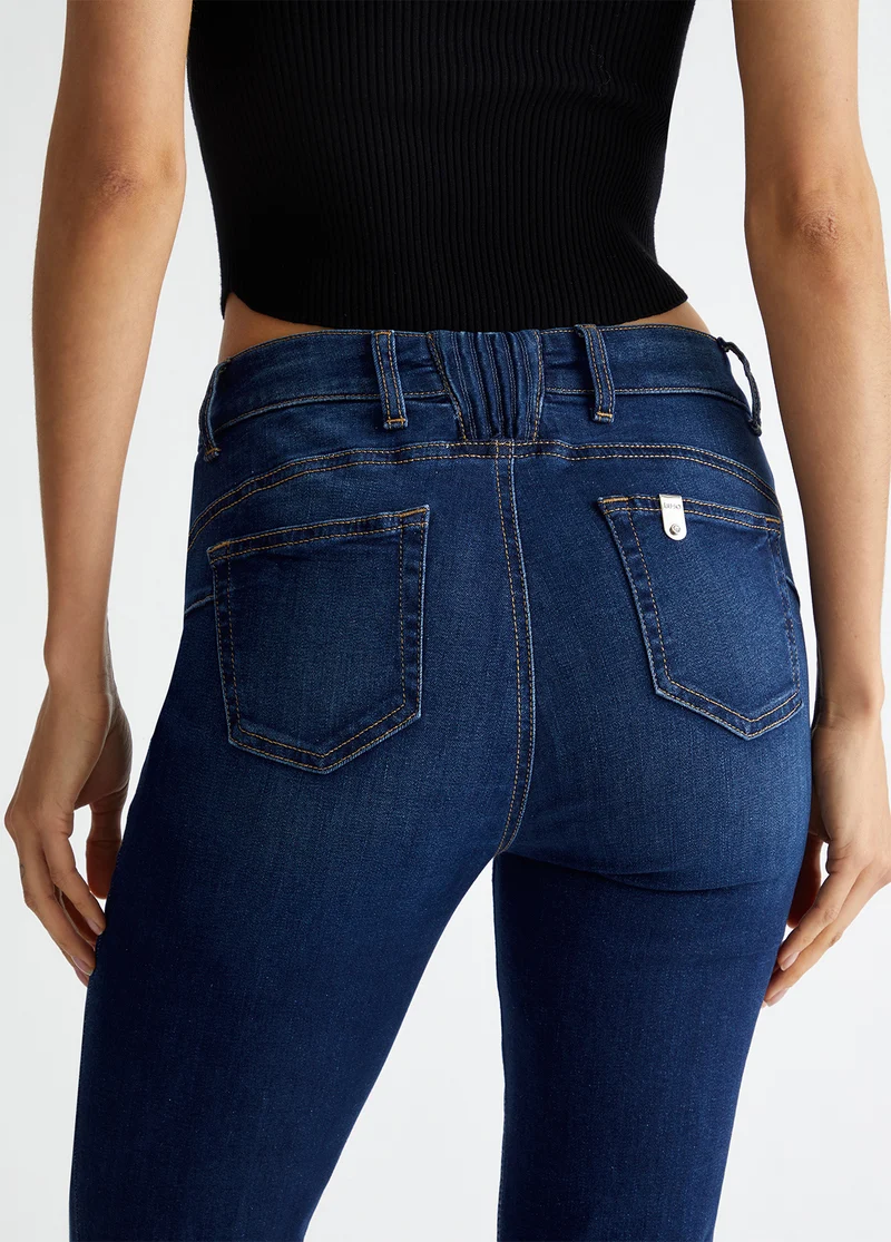 Stretch flared jeans