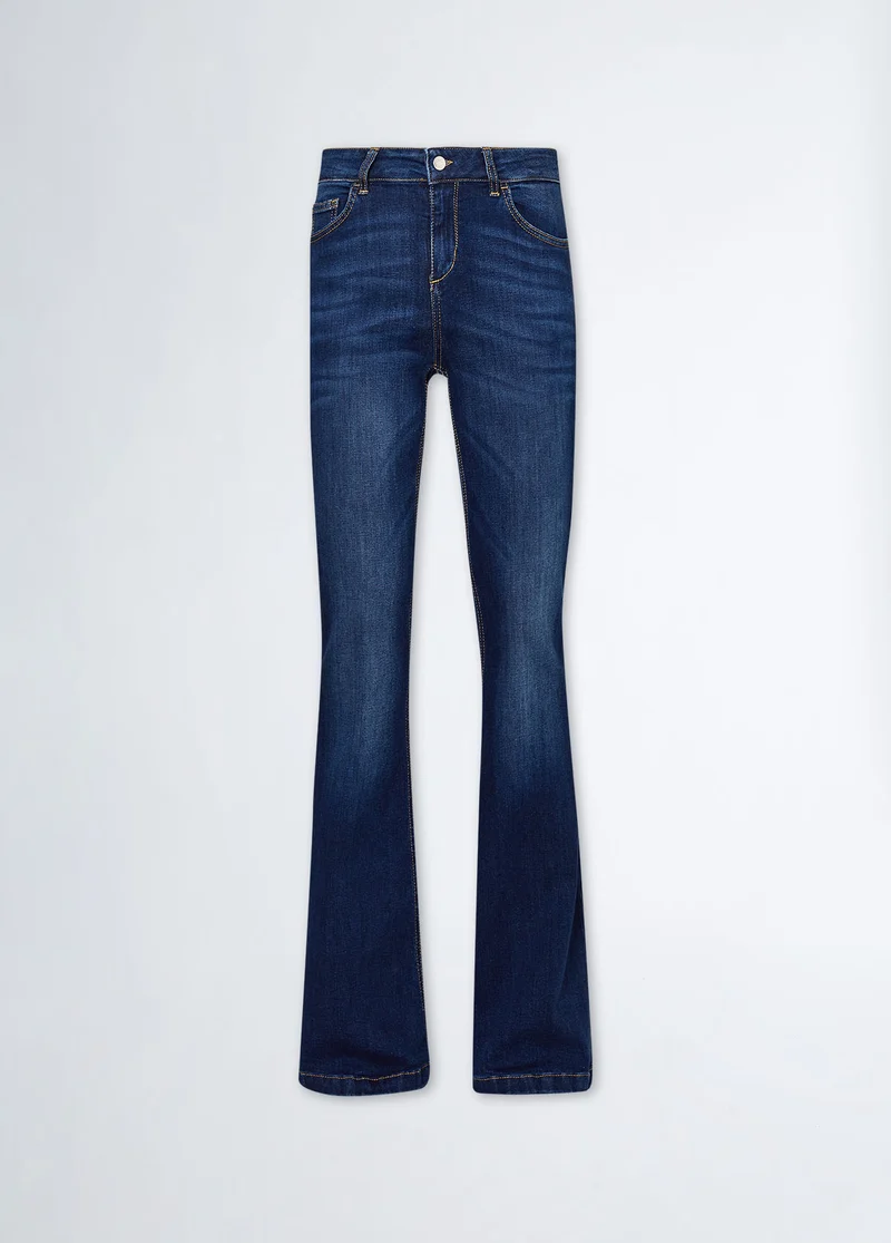 Stretch flared jeans