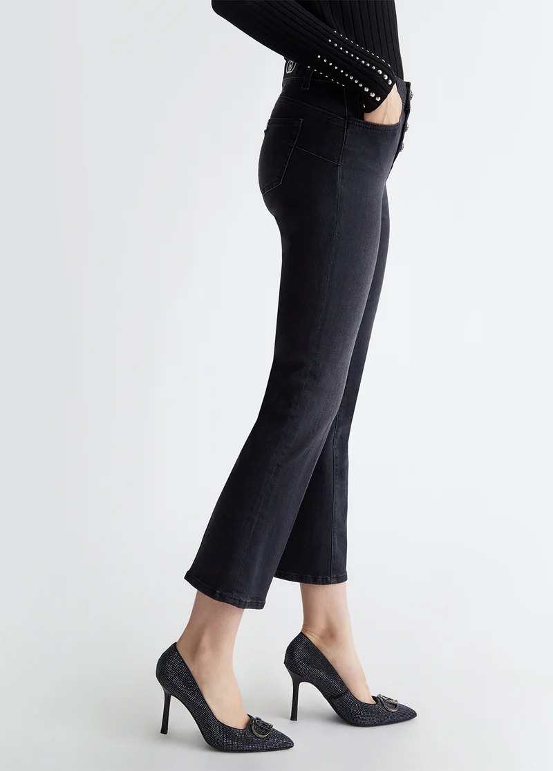 Cropped Bootcut Jeans