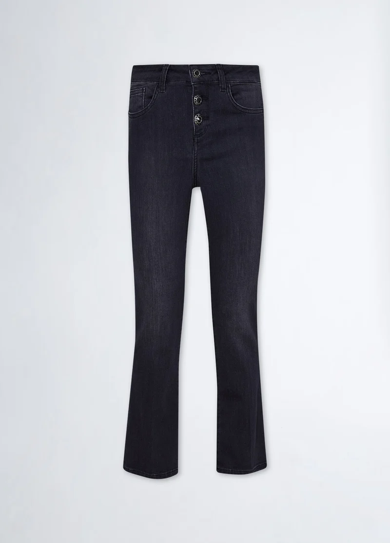Cropped Bootcut Jeans