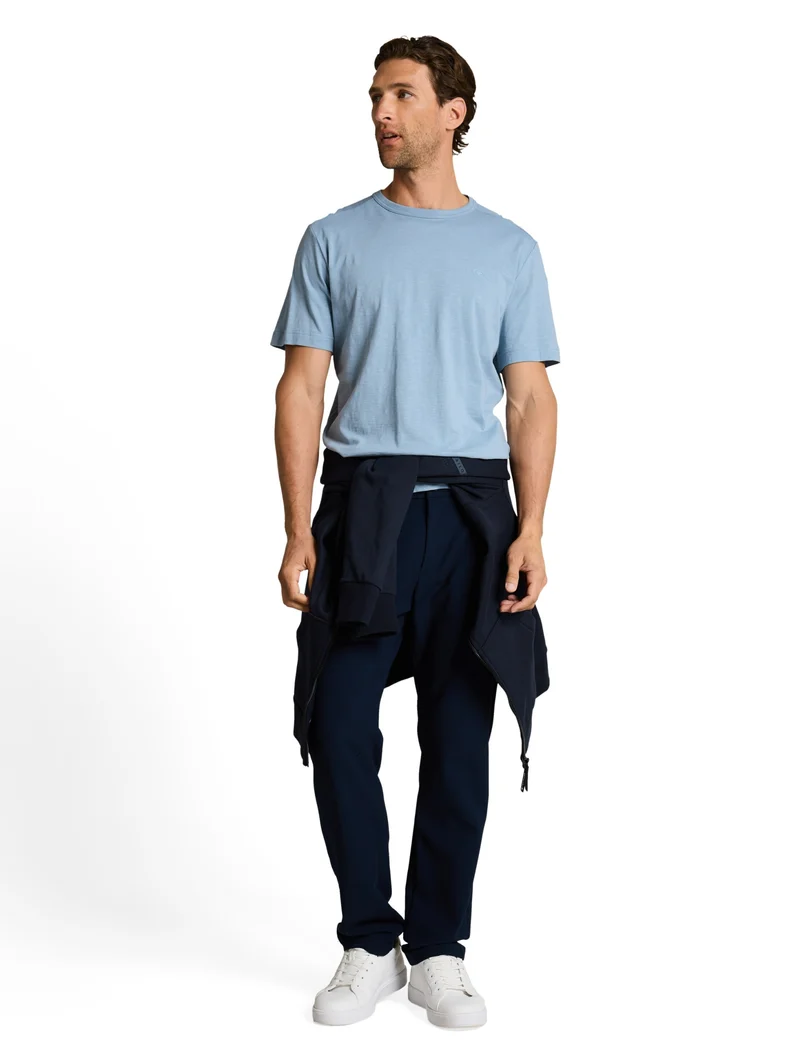 t-shirt with print, mountain spring blue