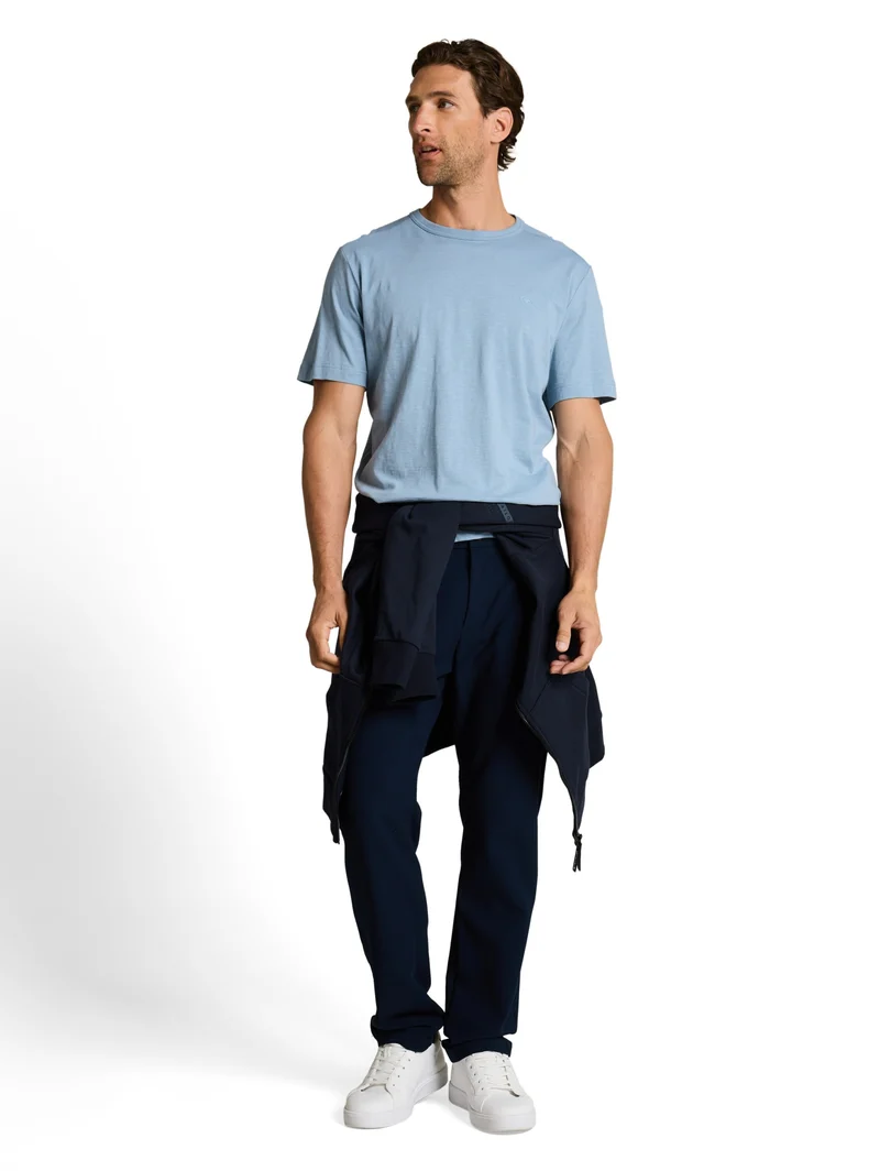 t-shirt with print, mountain spring blue