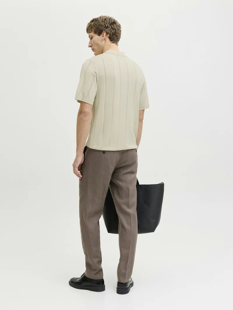 JPRBLAWILLIAM STRUCTURE KNIT POLO S, Ancient Scroll