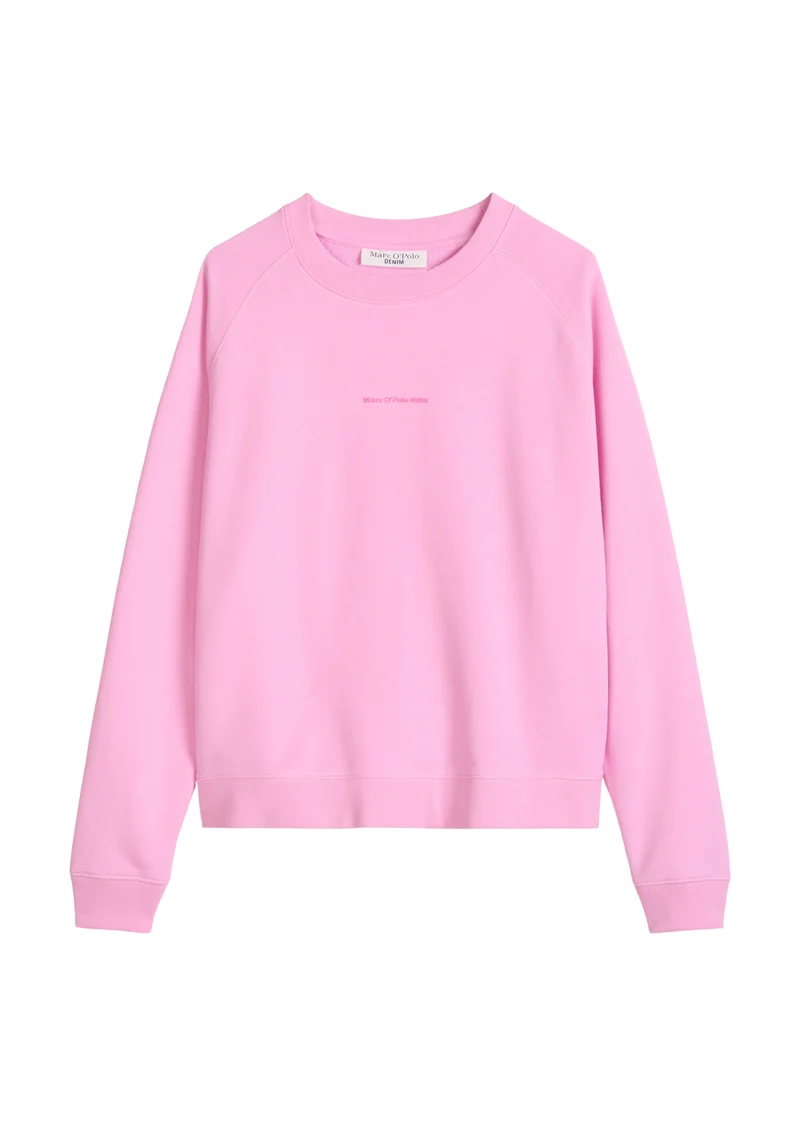 Sweatshirt, LSL, Raglan, Chest Artw, Pale Bubblegum