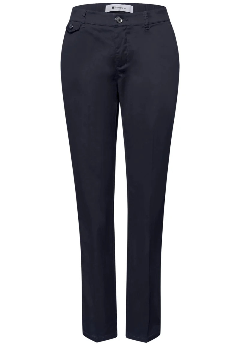 QR Chino peach Twill Co/Ea, deep blue
