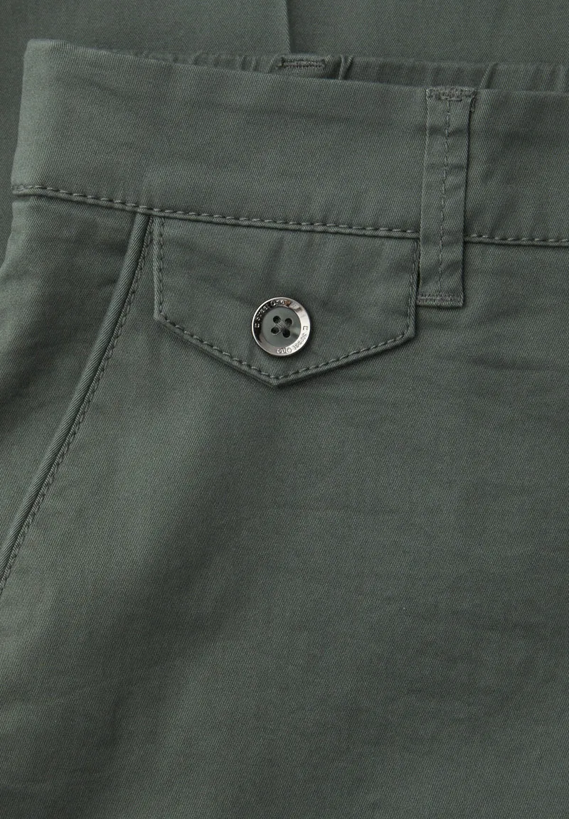 QR Chino peach Twill Co/Ea, cilantro green