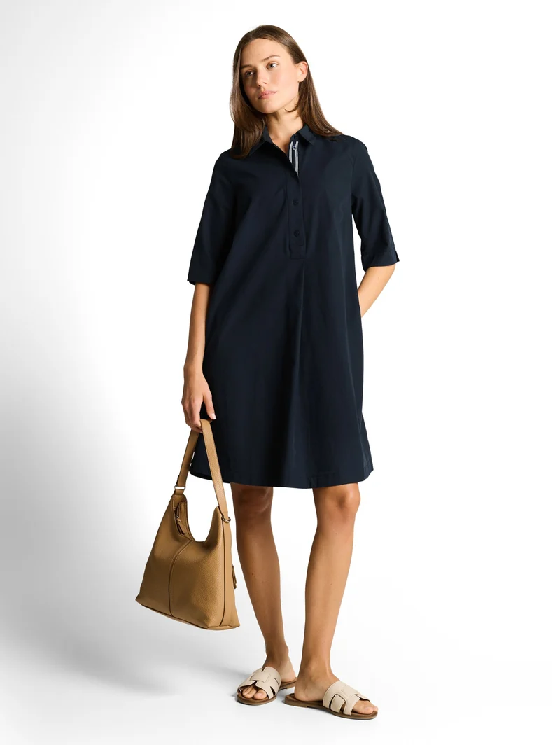 shirt dress, sky captain blue