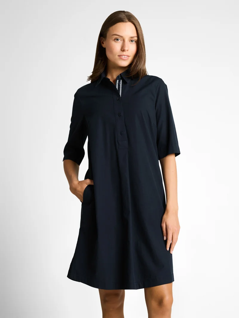 shirt dress, sky captain blue