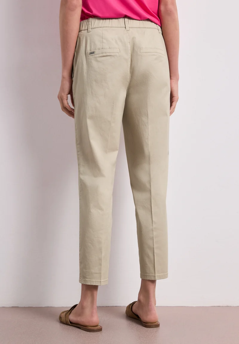QR Chino peach Twill Co/Ea, cobble stone