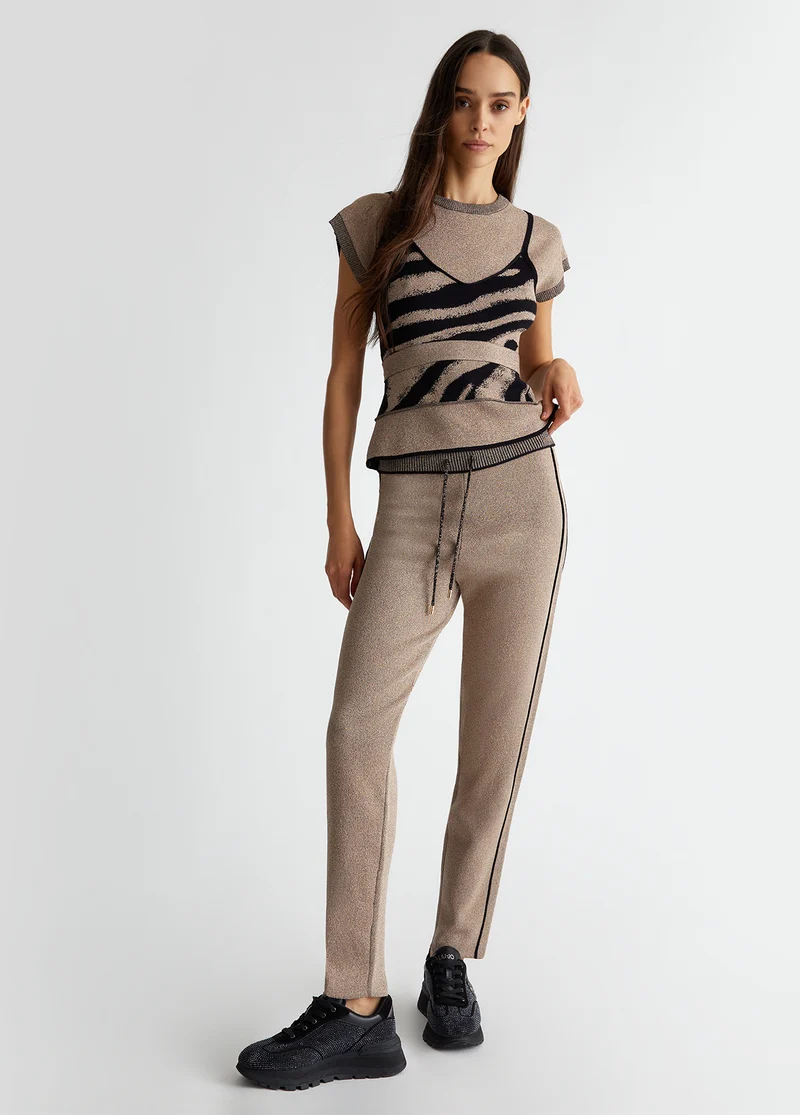 Knit jogging pants