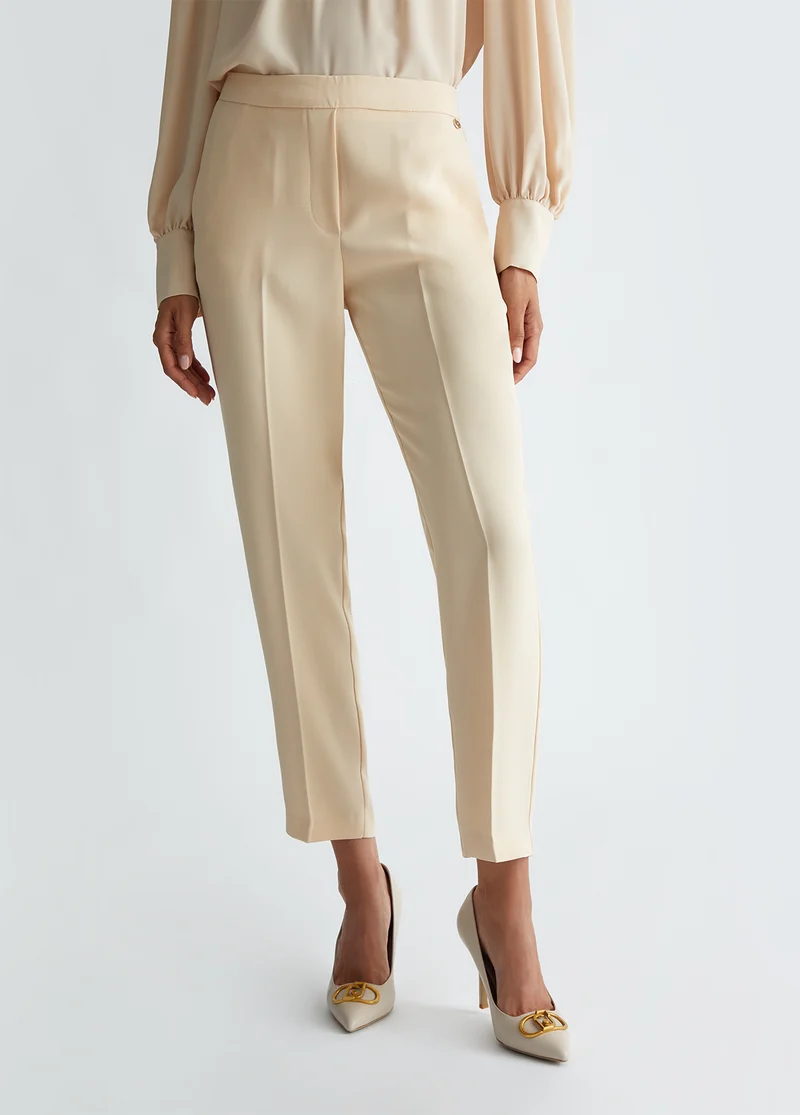 Smart satin trousers