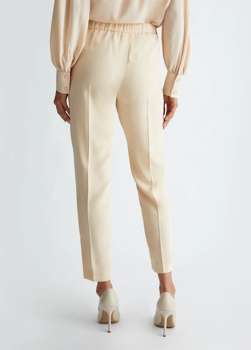 Smart satin trousers