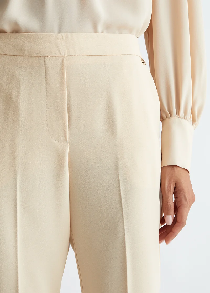 Smart satin trousers