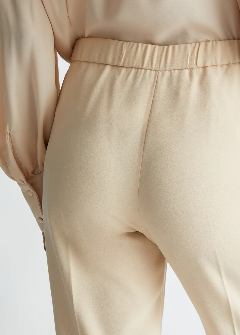 Smart satin trousers