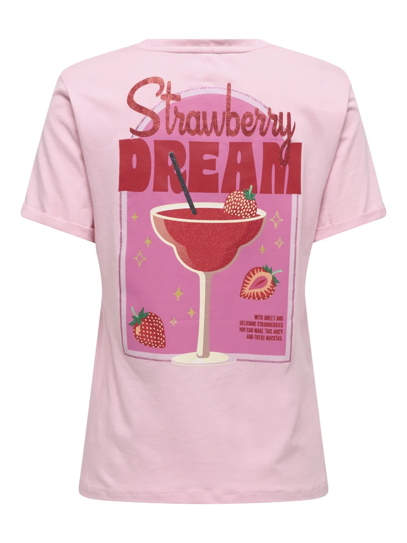 ONLKITA S/S DRINKS TOP BOX JRS, Romance Rose/Dacey dream back