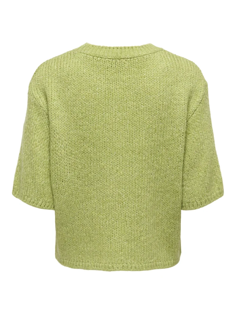 JDYLINEA S/S PULLOVER O-NECK KNT NO, Tarragon