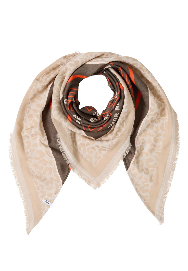 O_Patchwork Triangle Cloth, mocha taupe