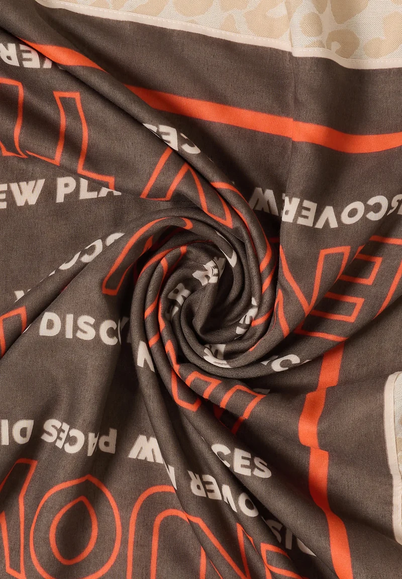 O_Patchwork Triangle Cloth, mocha taupe