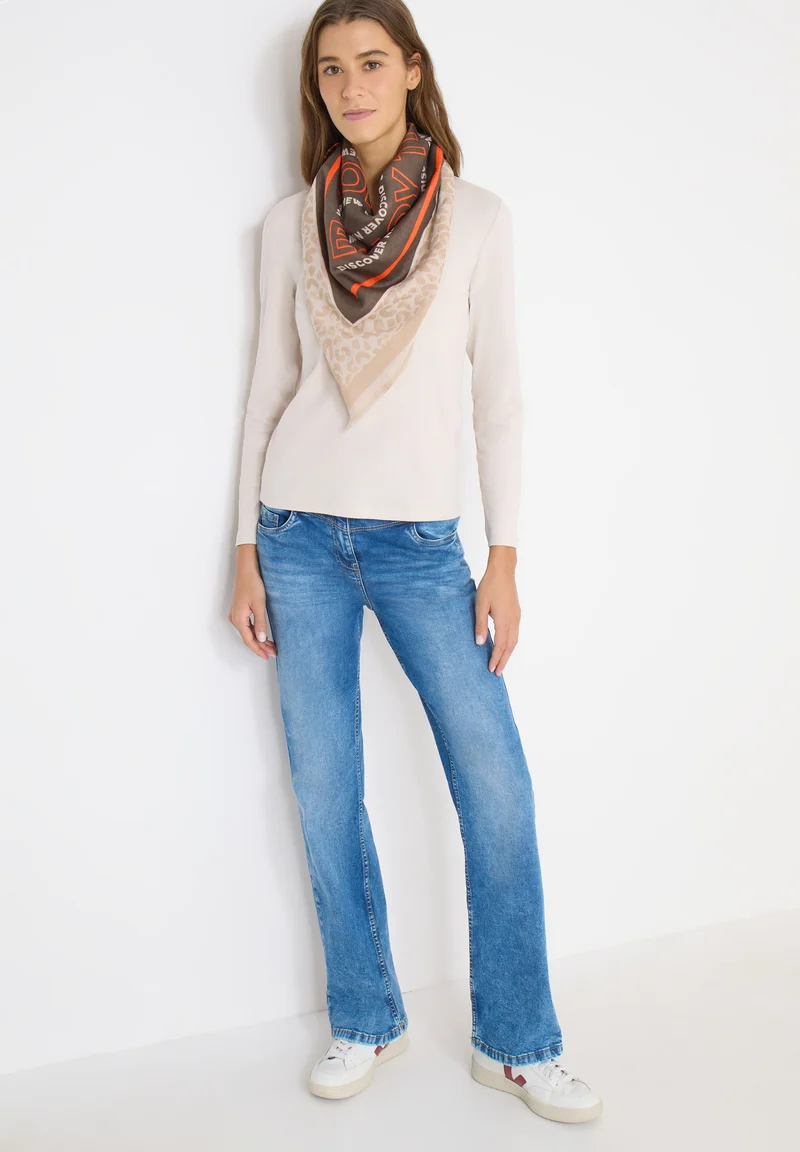 O_Patchwork Triangle Cloth, mocha taupe